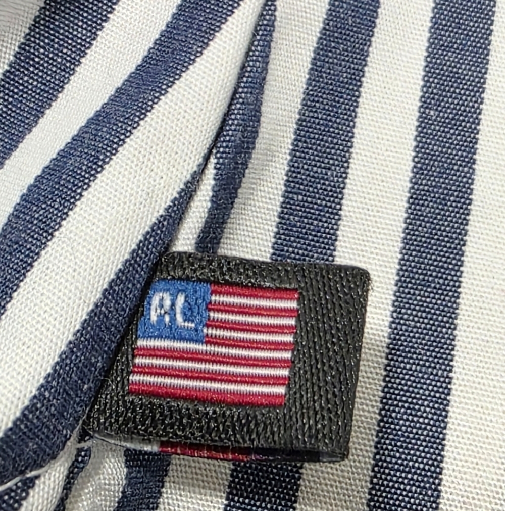 Ralph Lauren Polo Jeans Co. Women Striped Collar Long Sleeve Button Up Shirt M - Picture 16 of 16